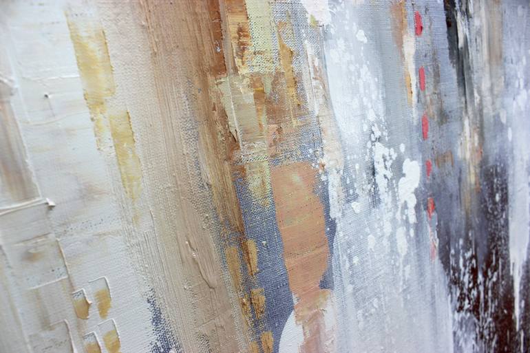 Original Abstract Cities Painting by Katerina Chivil