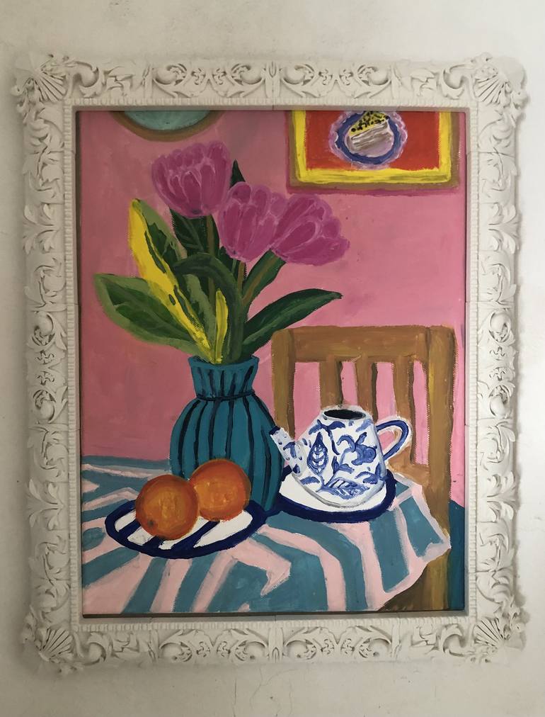 Original Fauvism Home Painting by Barbara Friehs