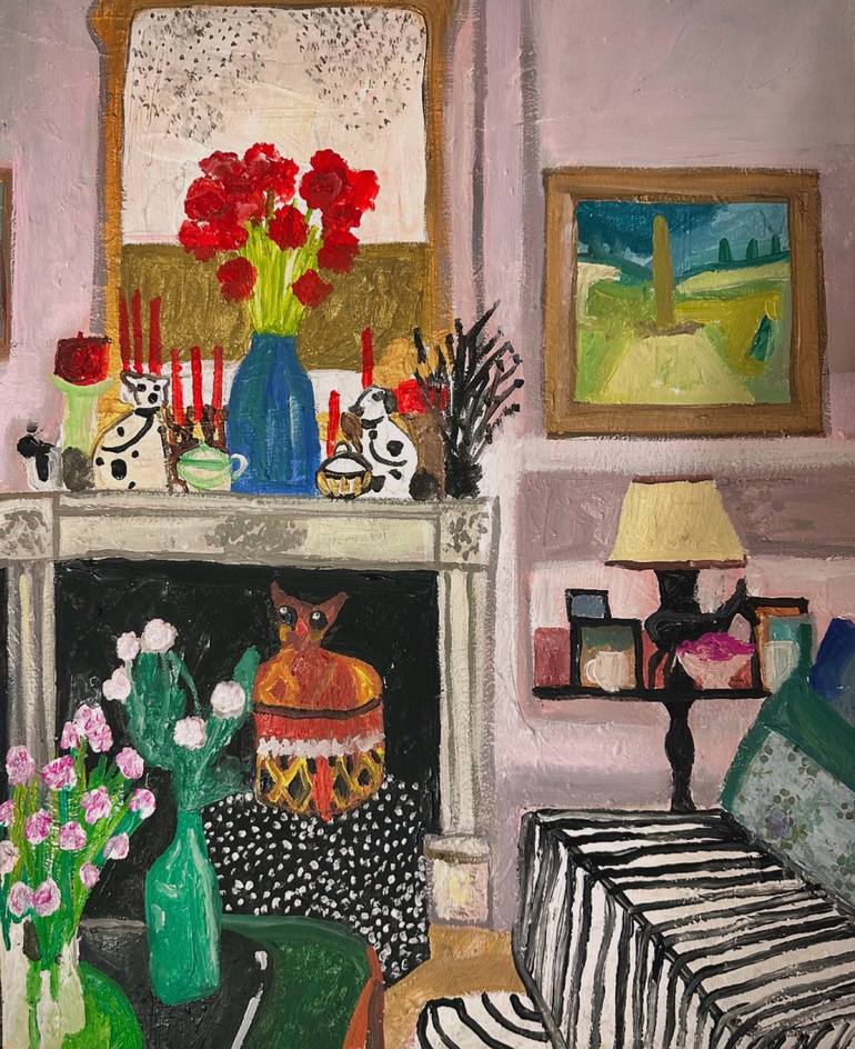 Original Art Deco Architecture Paintings by Barbara Friehs