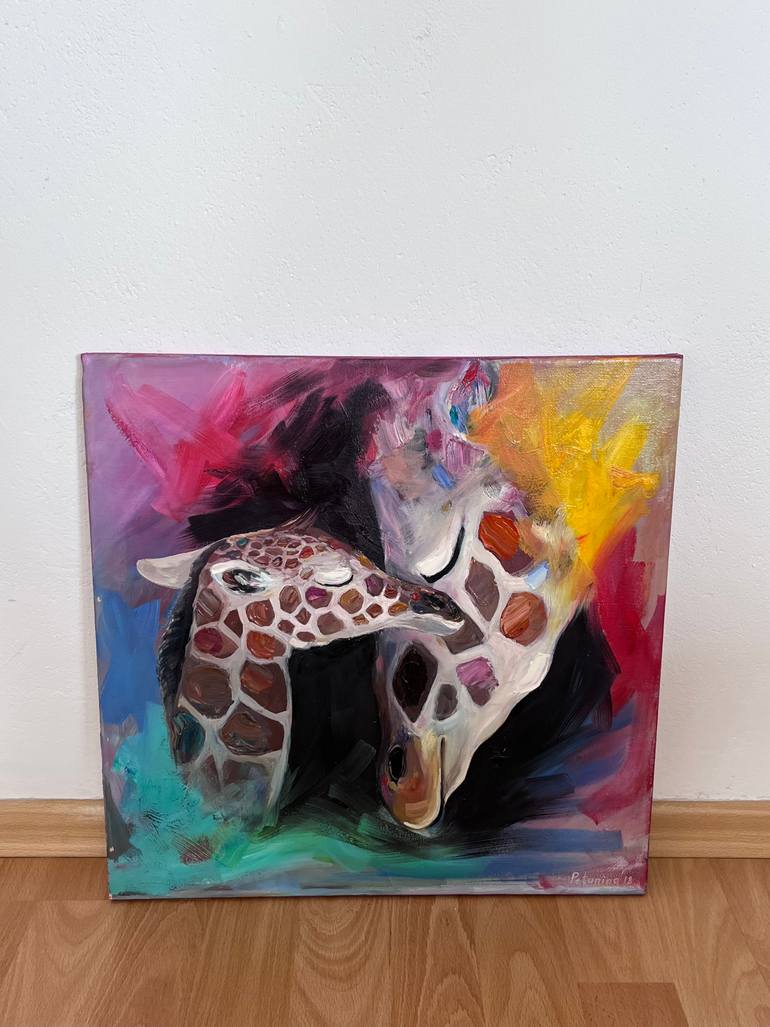 Original Impressionism Animal Painting by Elena Petunina