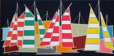 Print of Abstract Boat Paintings by Eliot NYLS