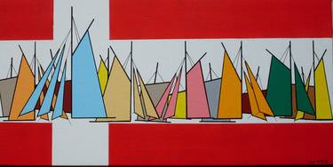Print of Abstract Boat Paintings by Eliot NYLS