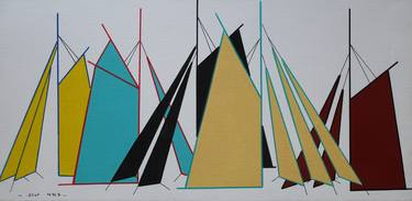 Print of Abstract Boat Paintings by Eliot NYLS