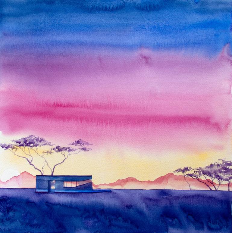 Original Landscape Painting by Frida Ostin