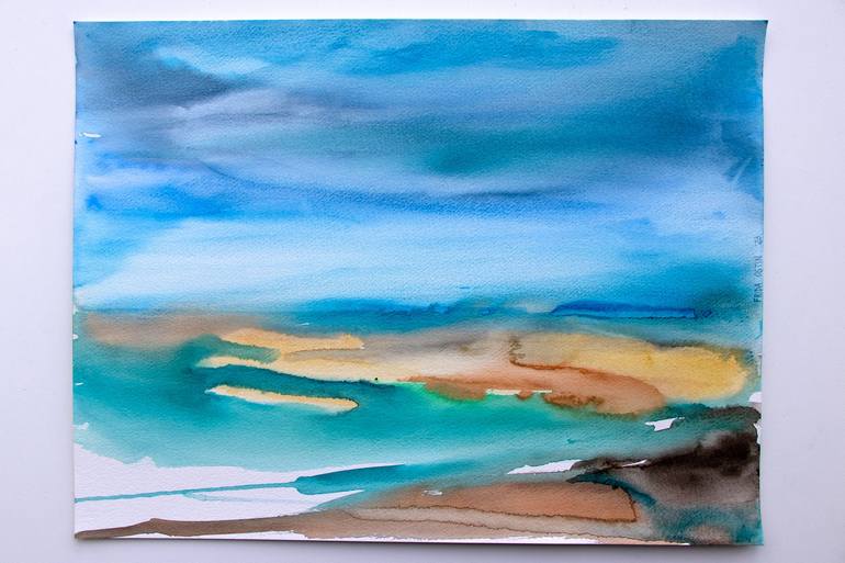 Original Abstract Landscape Painting by Frida Ostin