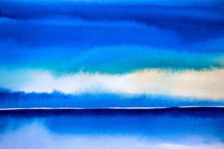 Original Abstract Seascape Painting by Frida Ostin