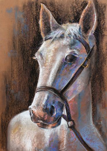 Original Impressionism Horse Paintings by Frida Ostin