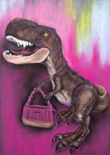 Help T-Rex choose a new handbag. thumb
