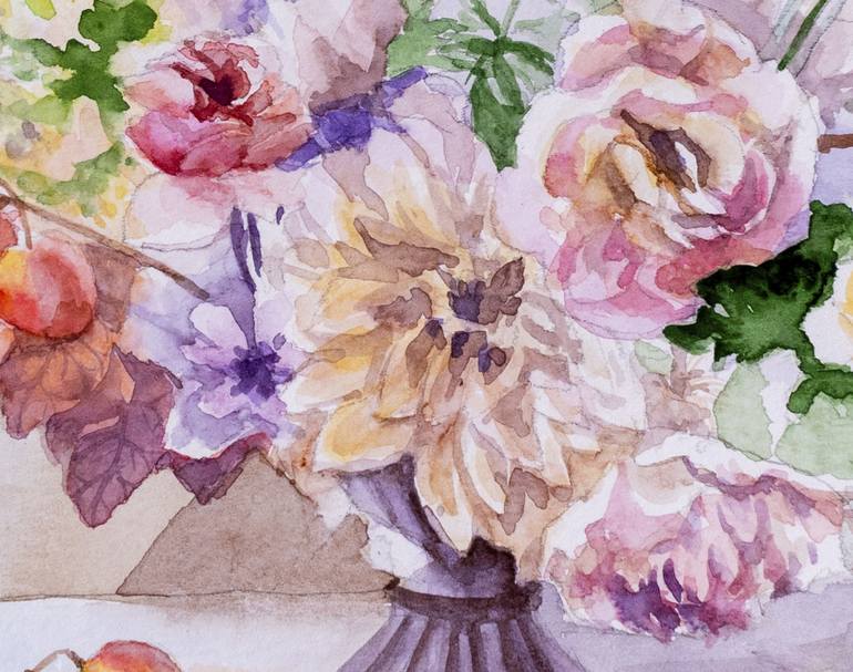 Original Fine Art Floral Painting by Frida Ostin