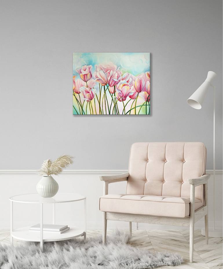 Original Fine Art Floral Painting by Frida Ostin