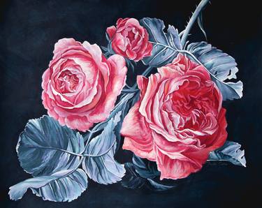 Print of Fine Art Floral Paintings by Frida Ostin