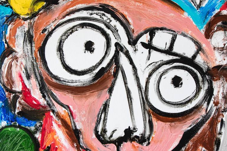 Original Abstract People Painting by Frida Ostin