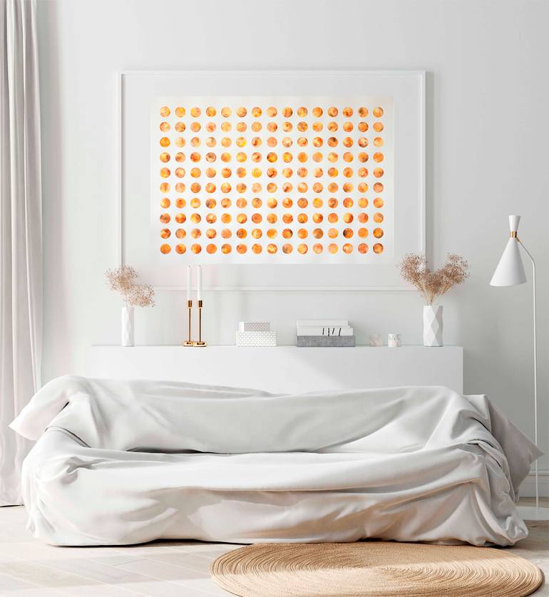 Original Abstract Geometric Painting by Frida Ostin