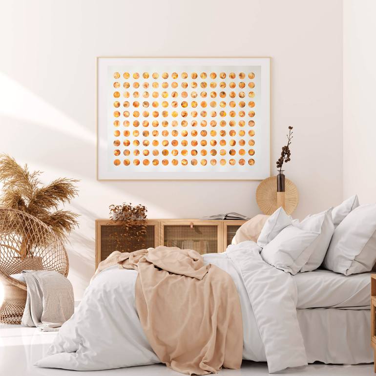 Original Abstract Geometric Painting by Frida Ostin