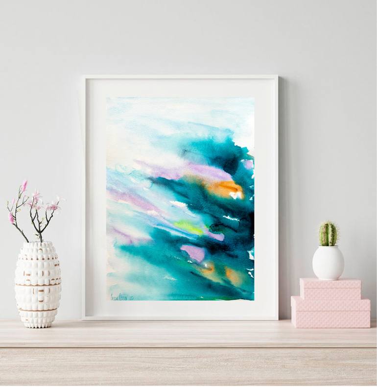 Original Conceptual Abstract Painting by Frida Ostin