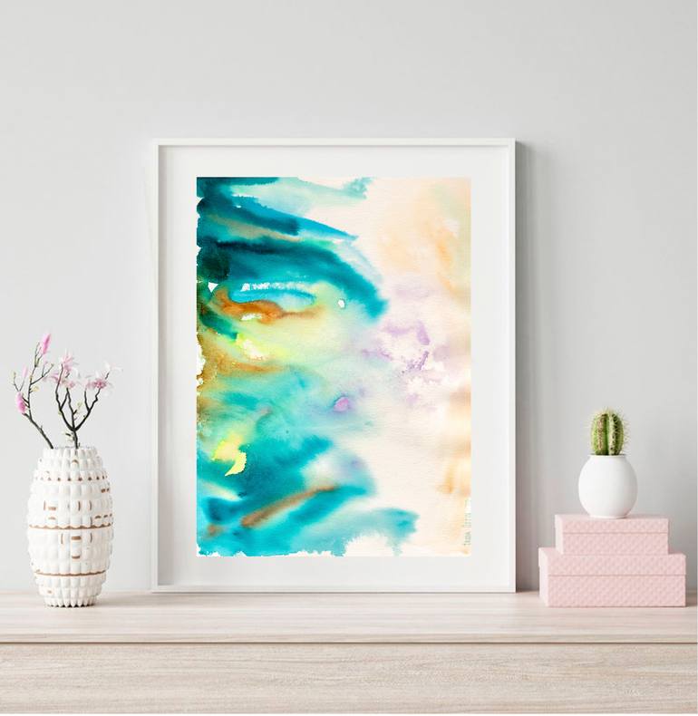 Original Conceptual Abstract Painting by Frida Ostin