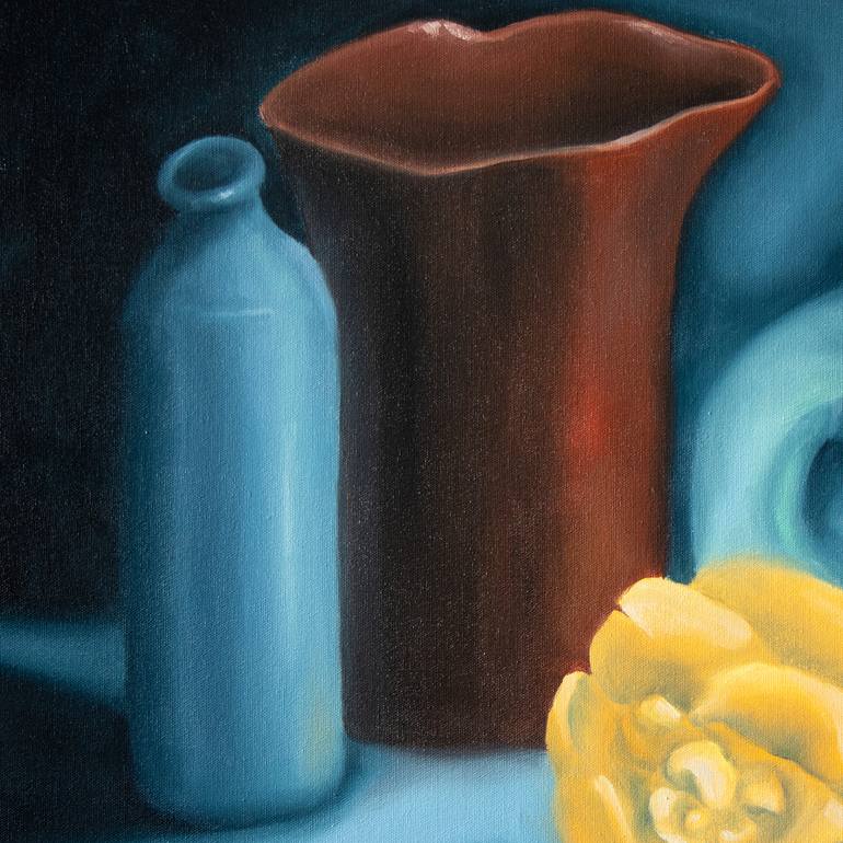 Original Conceptual Still Life Painting by Frida Ostin