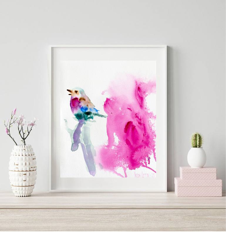 Original Abstract Animal Painting by Frida Ostin