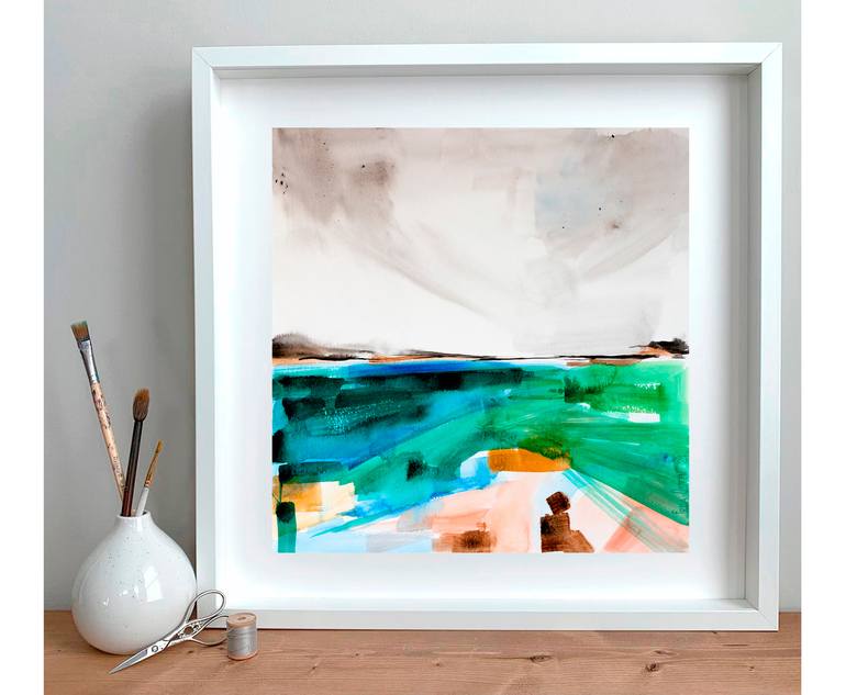 Original Abstract Landscape Painting by Frida Ostin