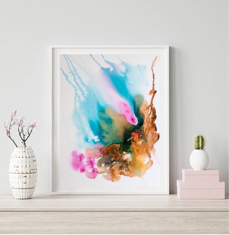 Original Conceptual Abstract Painting by Frida Ostin