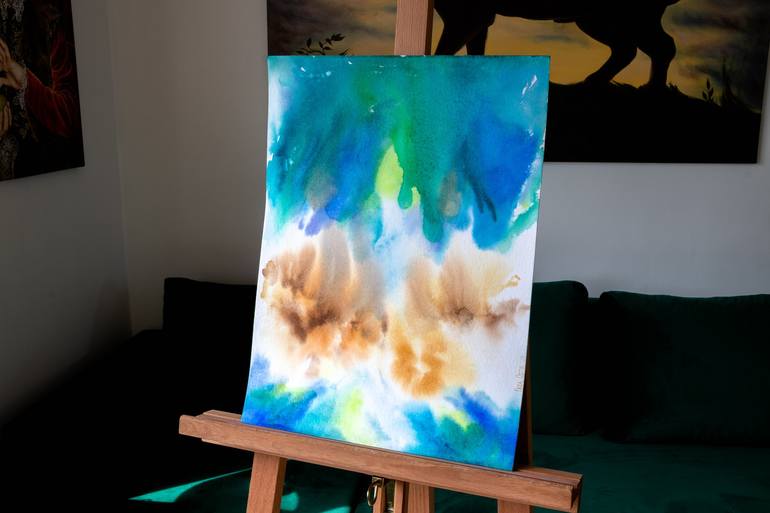 Original Conceptual Abstract Painting by Frida Ostin