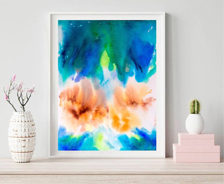 Original Abstract Painting by Frida Ostin