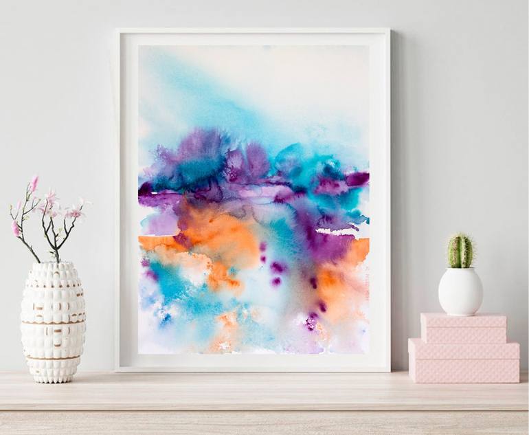 Original Abstract Painting by Frida Ostin