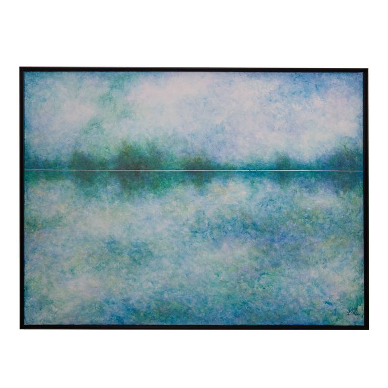 Original Impressionism Landscape Painting by Lei He