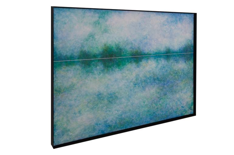Original Impressionism Landscape Painting by Lei He