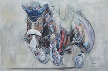 Original Expressionism Horse Paintings by Julie Rizzi