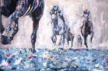 Original Horse Painting by Julie Rizzi