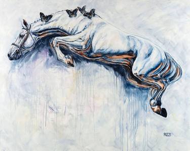 Original Horse Painting by Julie Rizzi