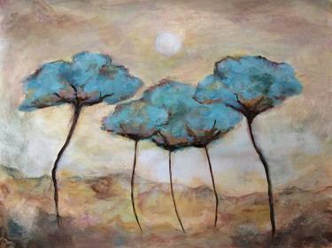 Original Abstract Landscape Paintings by Cheryl Pettigrew