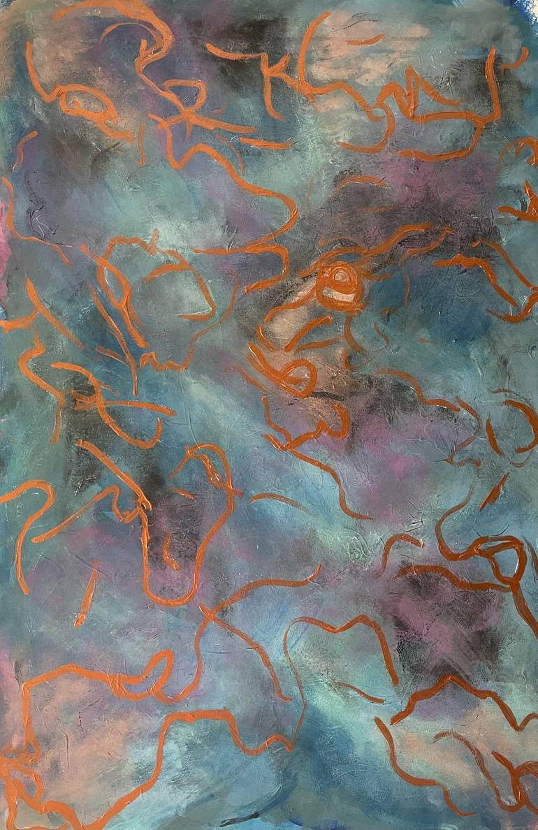 Original Abstract Expressionism Abstract Painting by Sherry Swafford Page