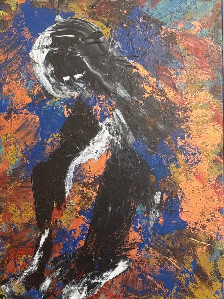 Original Abstract Painting by Sherry Swafford Page | Abstract Art on Canvas | The power of a Cherokee woman
