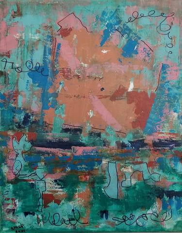 Original Expressionism Abstract Paintings by Sherry Swafford Page