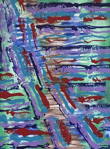 Original Abstract Expressionism Abstract Paintings by Sherry Swafford Page