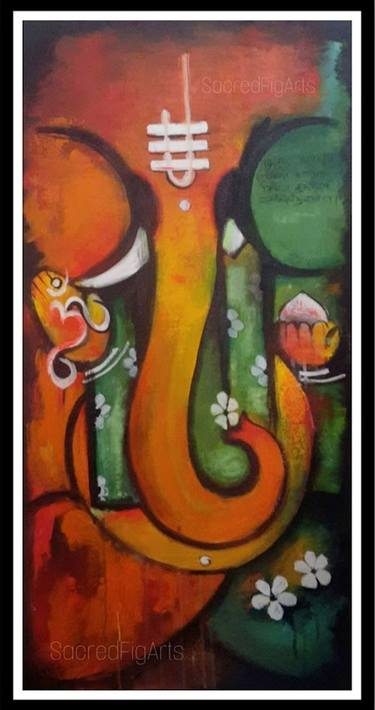 Original Expressionism Religious Paintings by Priyam Saini