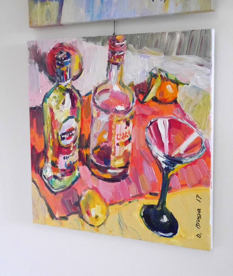 Original Expressionism Still Life Painting by Dima Braga