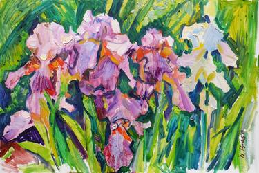 Print of Expressionism Floral Paintings by Dima Braga