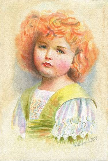 Original Portrait Painting by Natallia Valiukevich