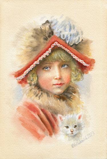 Original Portrait Painting by Natallia Valiukevich