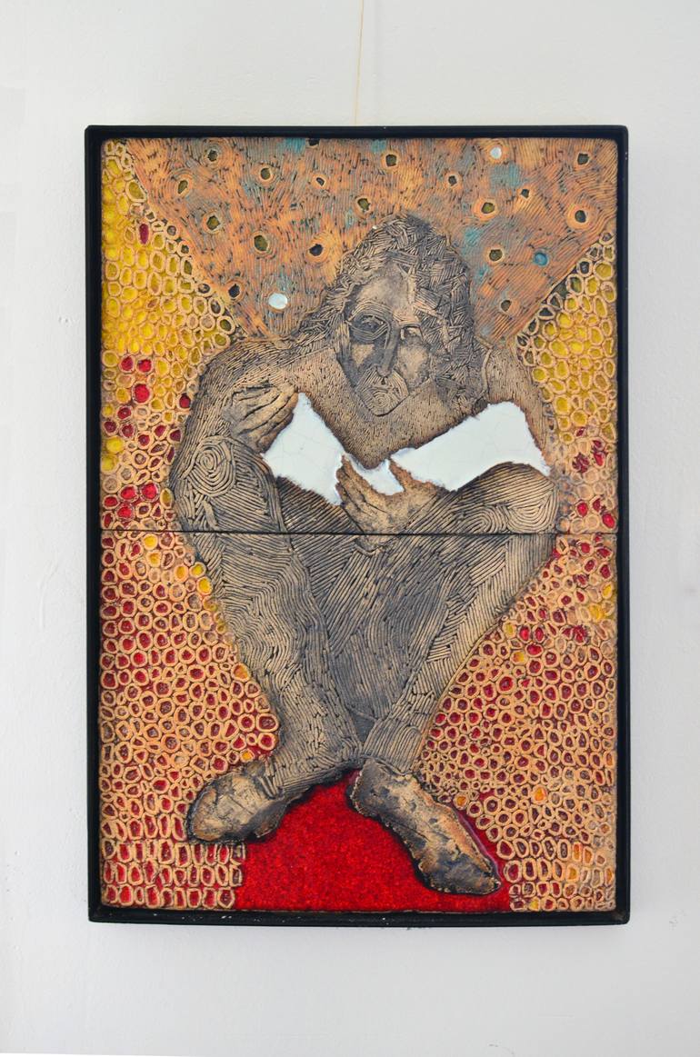 Original Surrealism People Sculpture by Weronika Surma