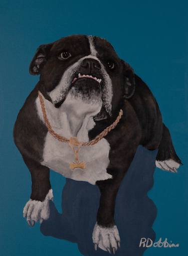 Print of Portraiture Dogs Paintings by Rhonda Dobbins