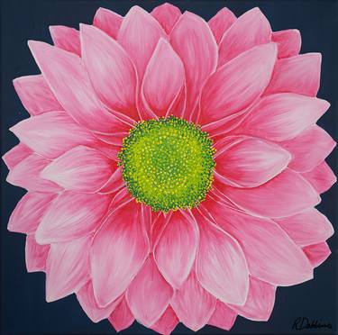 Original Street Art Floral Paintings by Rhonda Dobbins