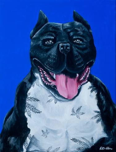 Original Pop Art Dogs Paintings by Rhonda Dobbins