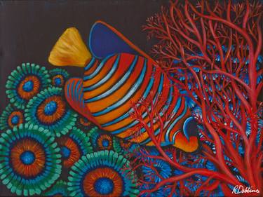 Original Modern Fish Paintings by Rhonda Dobbins