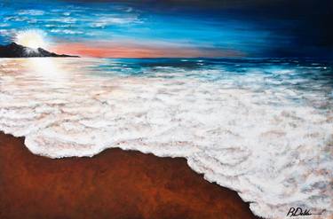 Print of Beach Paintings by Rhonda Dobbins