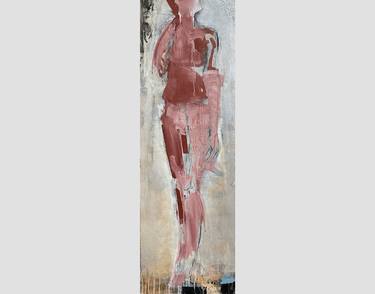 Original Abstract Body Mixed Media by Friederike Vesely