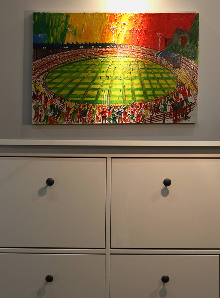 Original Expressionism Sports Painting by Mark Rusic